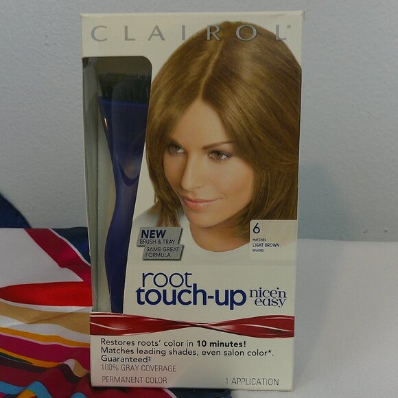 NIB Clairol Nice'n Easy Root Touch-Up Permanent Hair Color 6 Light Brown - Picture 1 of 6